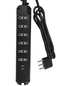 6-place power strip with 2 Wiva USB sockets EL4996 Wiva