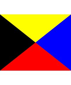 Bandiera nautica di segnalazione "Z" Zulu 150x180cm A9242 