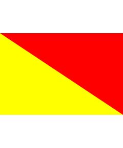 Bandiera nautica di segnalazione "O" Oscar 100x340cm A9272 