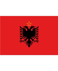 Bandiera di stato Repubblica Popolare Socialista d'Albania 1976-1992 A9278 