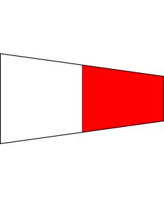 Bandera Triangular Se&ntilde;alizaci&oacute;n N&aacute;utica Interrogativa 340x100x30cm A9226 
