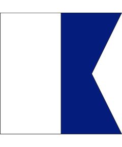 Bandera n&aacute;utica de se&ntilde;alizaci&oacute;n "A" Alfa 150x180cm FLAG276 