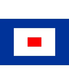 Bandera de señalización náutica "W" Whisky 150x180cm FLAG282 