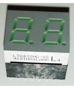 Display LED 2 Cifre verde LTD432HG-05 - confezione 3 pezzi NOS110163 
