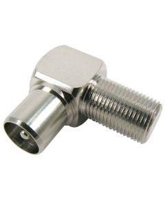 Coaxial F Female - Coaxial Male Adapter Silver ND5088 