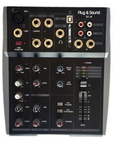 Mixer Audio 5 CH con USB e interfaccia PC VI-4 SP043 
