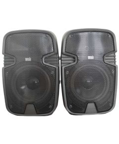 Pair of 8" Bluetooth/USB/SD/Radio amplified speakers LY-08 WEB