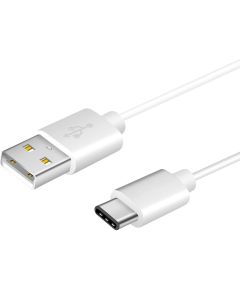 USB type C charging and synchronization cable 1.2m white MOB528 