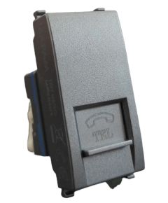 Vimar Arké compatible gray telephone socket EL185 