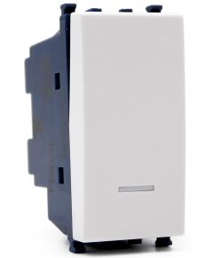 Unipolar inverter with white indicator light compatible with Vimar Arké EL258 