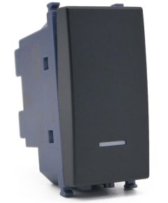Unipolar inverter with black indicator light compatible with Vimar Arké EL276 