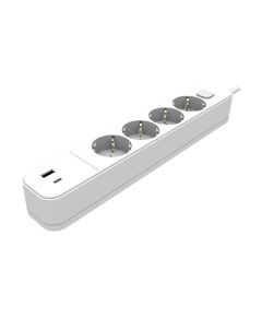 Multipresa schuko con interruttore 4 posti con presa USB - USB type C EL281 Vito
