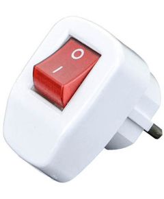 White schuko plug with switch 16A 250V Vito EL3235 Vito