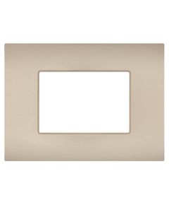 Placca 3 posti champagne compatibile Vimar Ark&eacute; EL340 