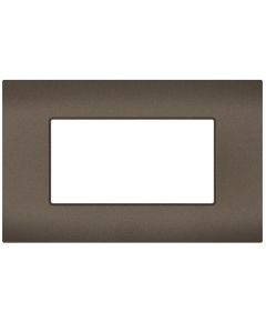 Placca 4 posti testa di moro compatibile Vimar Ark&eacute; EL353 