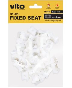 Support for 9mm white cable ties, pack of 50 Vito EL3962 Vito