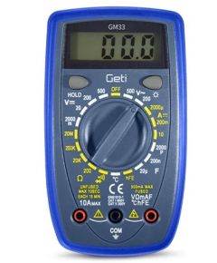 Geti GM33B digital multimeter with test leads U1095 Geti