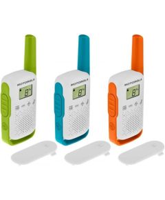 Set 3 walkie takie 3 colori portata 4km Motorola WB602 Motorola