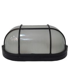 Plafoniera LED E27 da esterno IP54 in alluminio nero EL4998 Vito