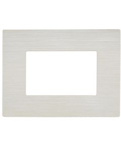 Brushed pearl white plate 3 places compatible Living International EL2472 