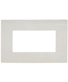 Brushed pearl white plate 4 places compatible Living International EL2488 