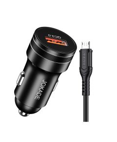 Caricabatterie per smartphone per auto microUSB 3A 18W JB040 F3010 Jokade