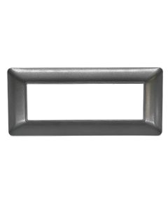 Bticino Matix-kompatibler dunkelgrauer Teller mit 7 Pl&auml;tzen EL2209 