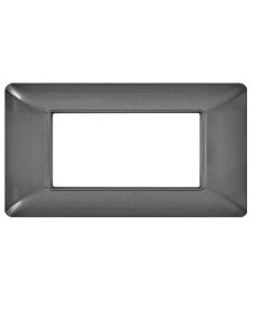 Bticino Matix-kompatibler dunkelgrauer 4-Platz-Teller EL3162 