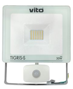 Faretto LED da esterno con sensore di movimento 30W 3000k luce calda EL042 Vito