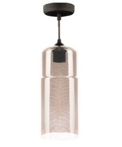 Lampadario in Vetro Fum&egrave; E27 130x285mm E9280 Vito