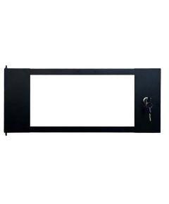 Porta in vetro temperato da 3 mm con serratura per armadio rack da 6U E9265 