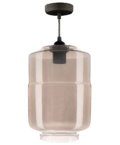 Lampadario  in Vetro Fum&egrave; E27 180x260mm R999 Vito