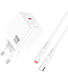 Caricabatterie ricarica rapida con cavo USB Type C - Lightning bianco 1m JB092 F4460 Jokade