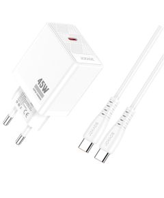 Caricabatterie ricarica rapida con cavo USB Type C  bianco 1m JB092 F4465 Jokade