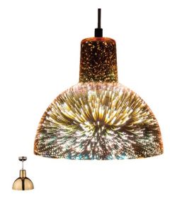 Lampadario in vetro champagne 1xE27 D6450 Vito