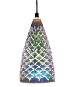 Lampadario 3D in vetro cromato 1xE27 E9470 Vito