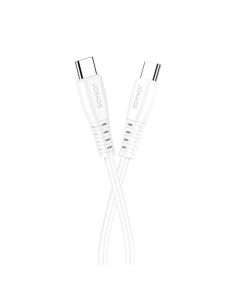 Cavo per ricarica e sincronizzazione USB type C - type C 1m bianco PD100W 5A JA043 F4155 Jokade