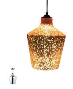 Lampadario in vetro cromato 1xE27 &Oslash;20cm K838 