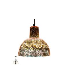 Lampadario in vetro cromato 1xE27 &Oslash;20cm M110 Vito