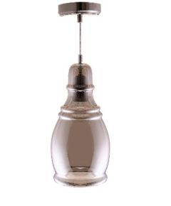 Lampadario in Vetro Fum&egrave; E27 &Oslash;140mm M964 Vito