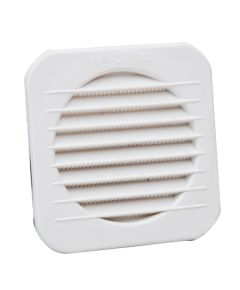 Griglia quadra da incasso circolare in PP bianco Ø 100 mm E3046 Airgama