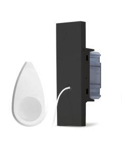Pulsante tirante bagno unipolare nero linea ZEN 01116 