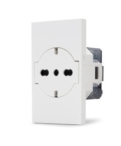 Presa 2P+T 16A bipasso Schuko bianca linea ZEN 02288 