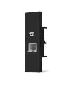 Presa telefono RJ11 nera linea ZEN 02332 