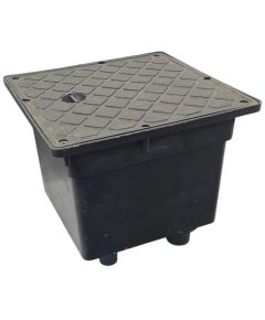 Pozzetto con coperchio per cavi elettrici PP con guarnizioni e viti 250&times;250 mm E9125 