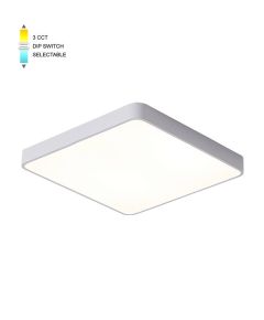 Plafoniera LED quadrata 25W 2000lm 3CCT bianca EL052 Vito