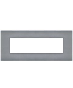 Placca 7 posti grigio compatibile Vimar Arkè EL2249 