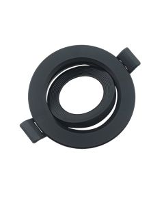 Supporto per faretto da incasso &Oslash;75mm nero EL399 Vito