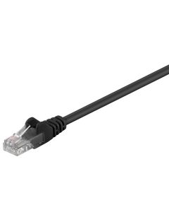 Cavo di rete CAT 5e RJ45 U/UTP 50cm nero F1034 Goobay