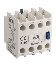 Blocco di contatti ausiliari per contattori di potenza KCP-AX &ndash; 2NO + 2NC KA2305 Kanlux
